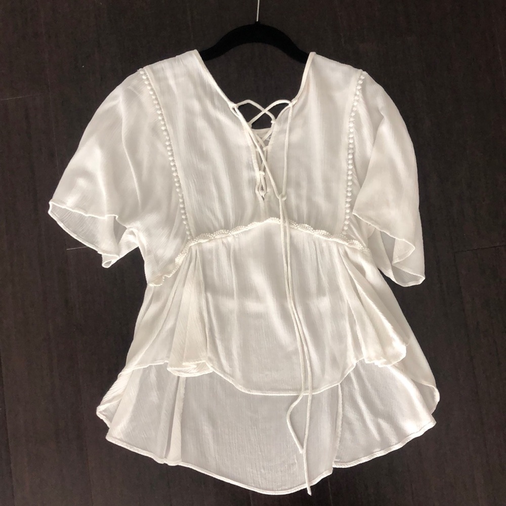 Zara Basic Vintage Inspired Blouse
